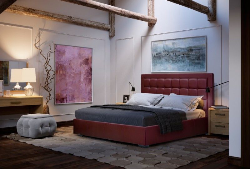 Двуспальная кровать "Шоко" с подъемным механизмом 200*200